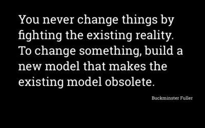 You never change things